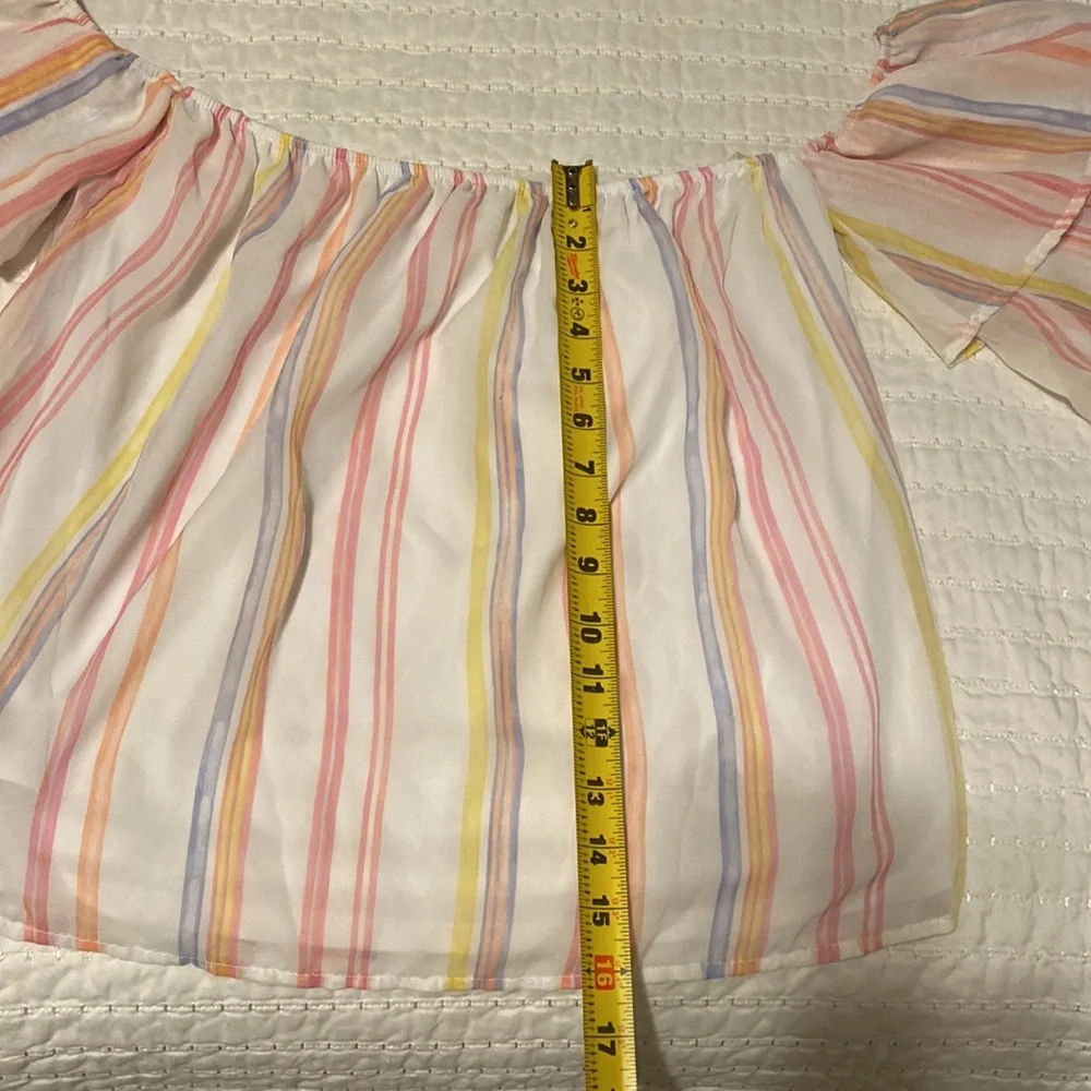 PASTEL RUFFLE TOP - Picture 7 of 8